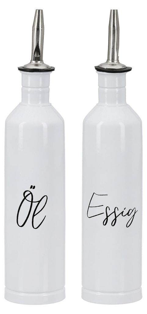Gilde 2tlg. Set, Essig/- Ölspender, "Vita", Schriftzug, Image du produit 
