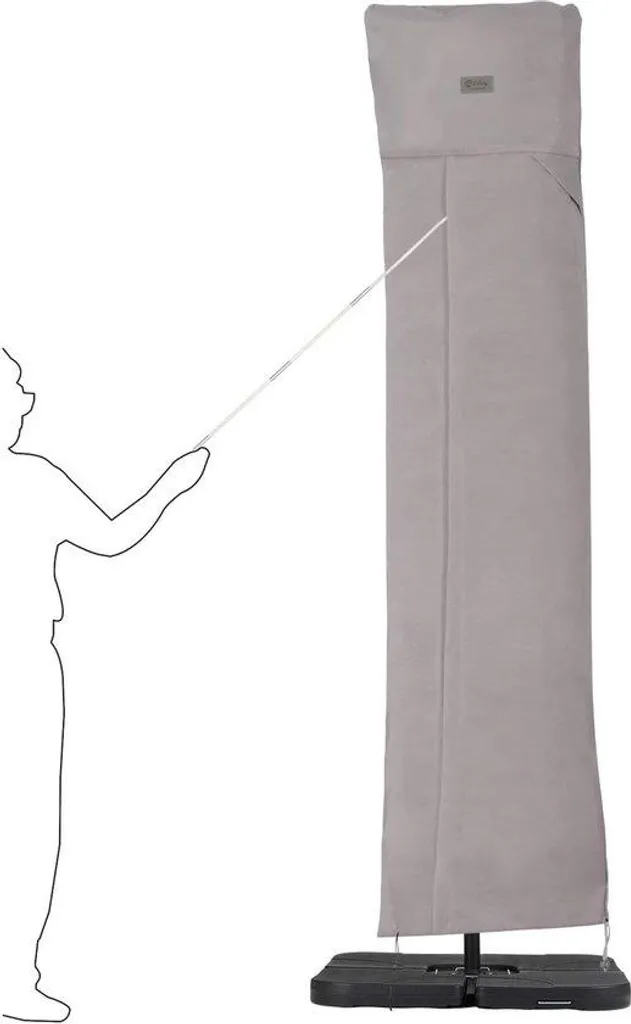 Protection parasol de plage contre UV et pluie pour hivernage extérieur