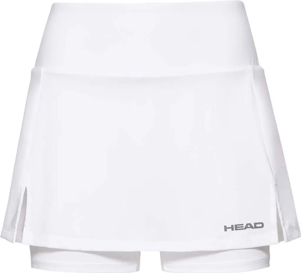 Tenue de Tennis Fille Junior 176 : Jupe-Short HEAD Club Basic Blanc