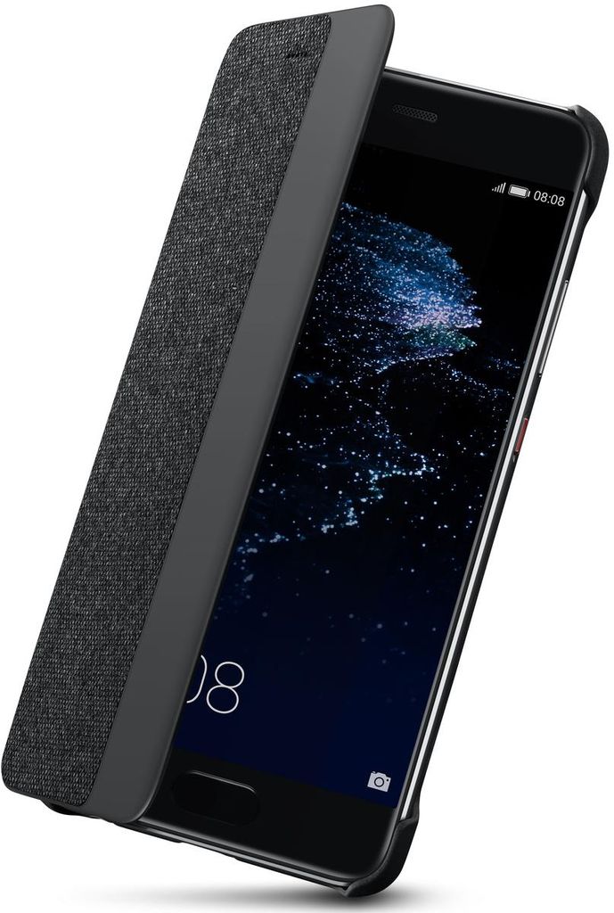 Huawei View Flip Cover für P10 Plus + dunkelgrau
