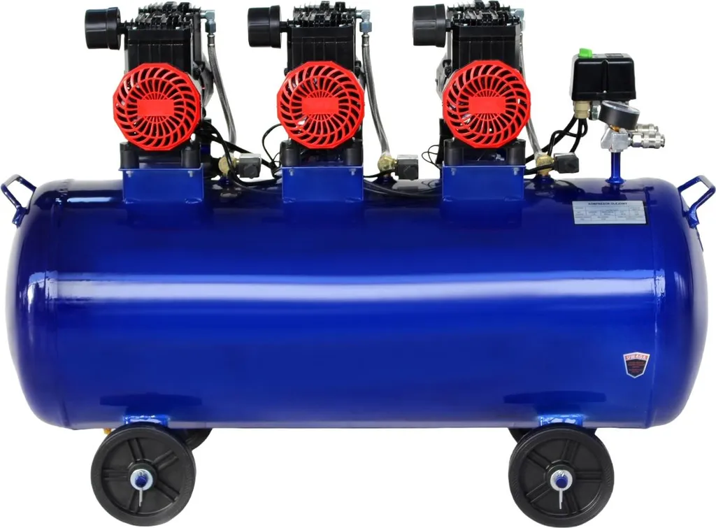 Compresseur pour Atelier 100L Silencieux Idéal Peinture et Sablage 6kW