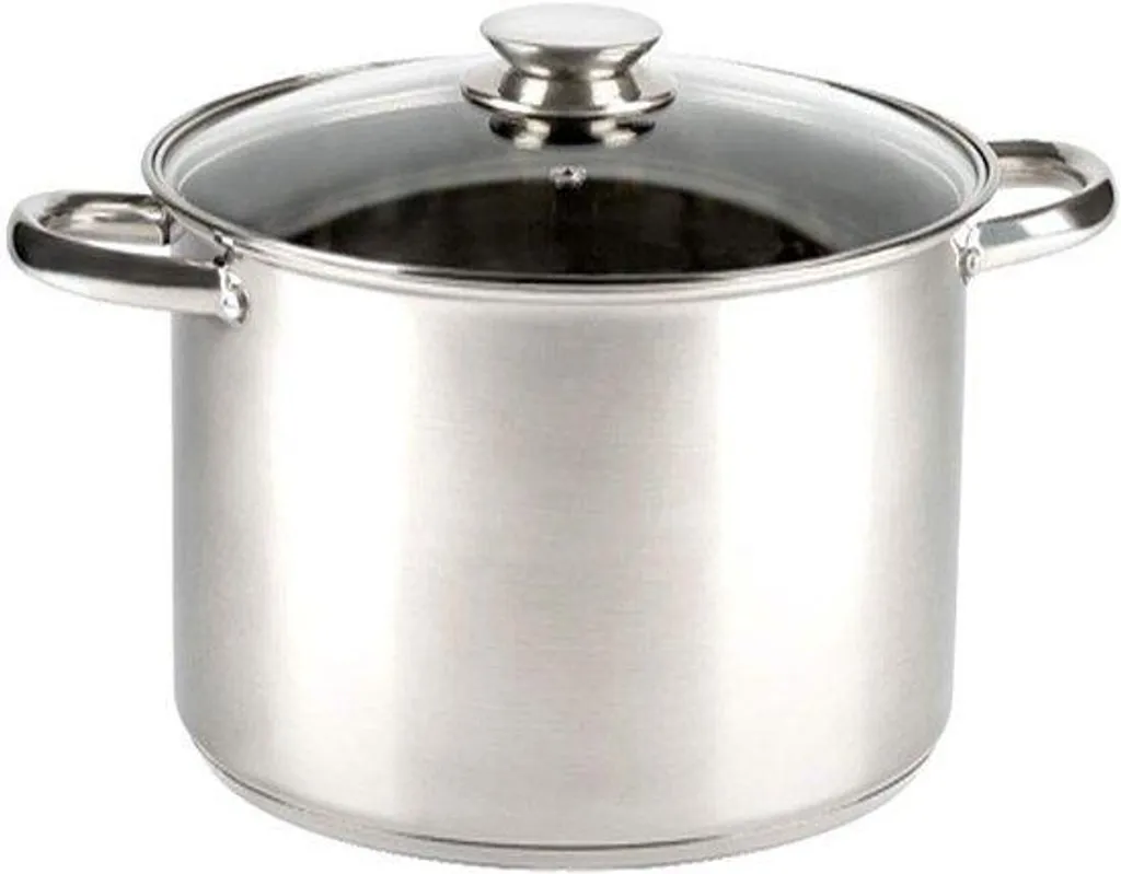 Marmite inox induction 12,9L avec fond épais pour cuisson homogène