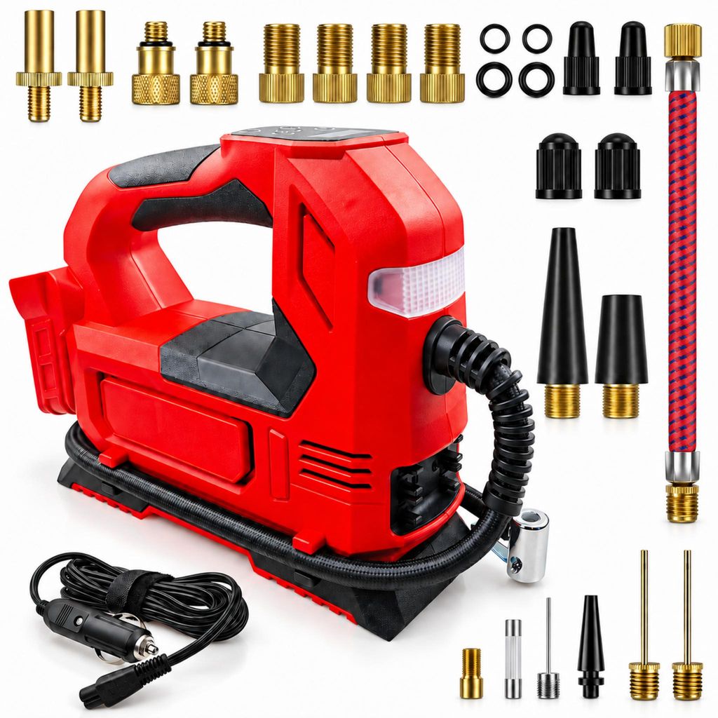 Akku-Kompressor für Makita 18V Akku, Elektrische Luftpumpe Produktbild 