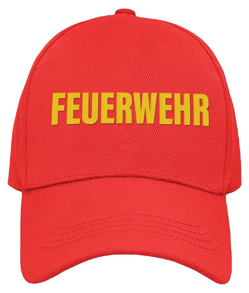 Basecap Mütze – Polizei, Feuerwehr, Security & Ordner – Trucker-Cap in Rot, Navy & Schwarz – verstellbare Kappe für Herren & Damen – Arbe...