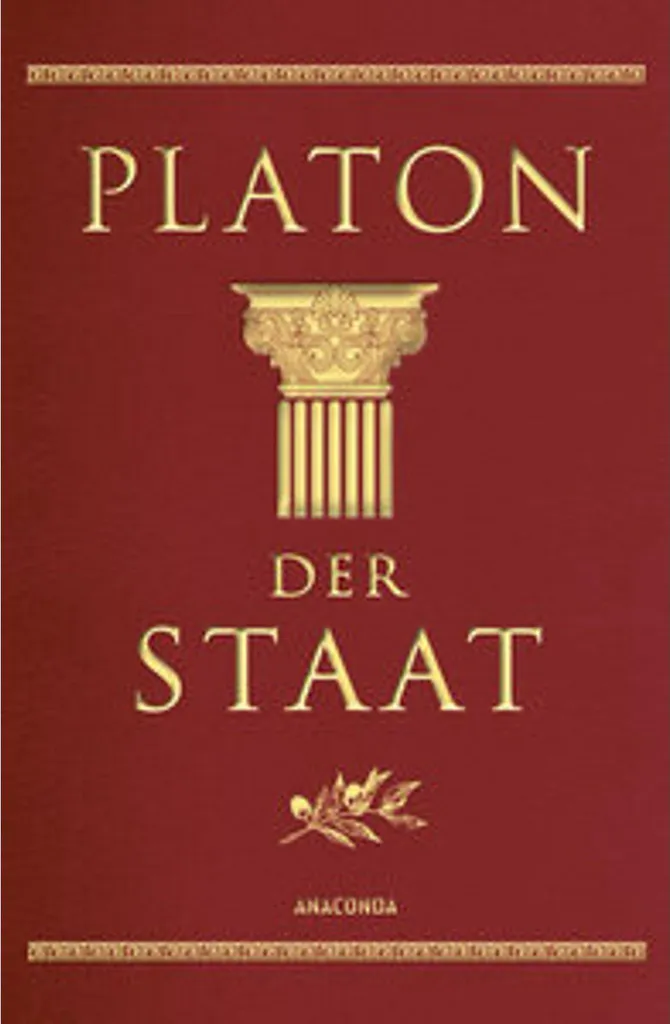 Livre de Collection La République Platon Relié Cuir Véritable Cabra