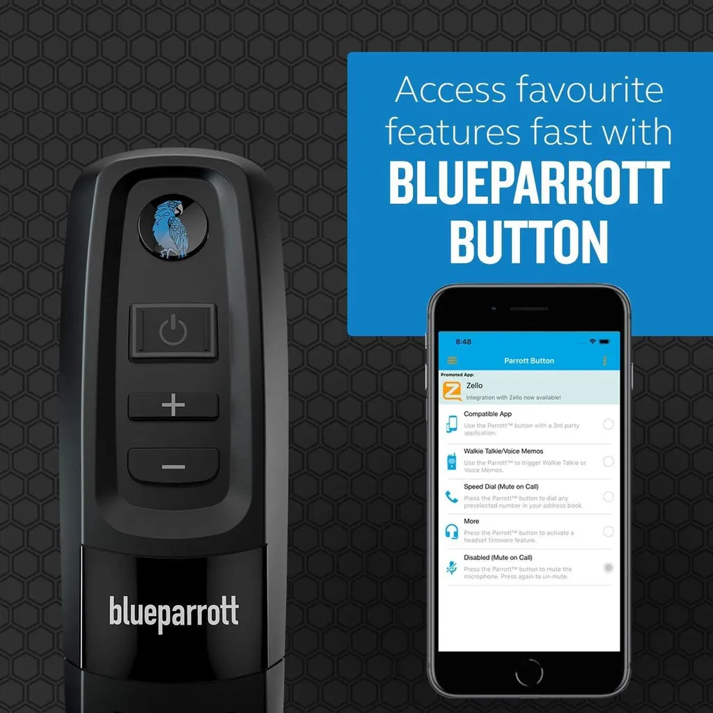 Casque Mono Bluetooth BlueParrott CXX avec Micro à Réduction de Bruit - 9