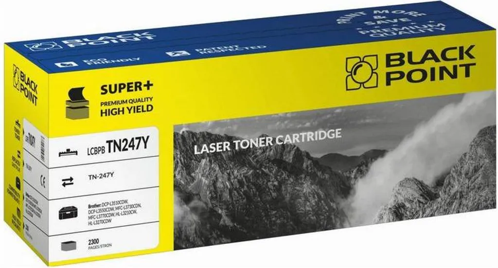 Toner Jaune TN-247Y Black Point pour Impressions Bureau Intensives