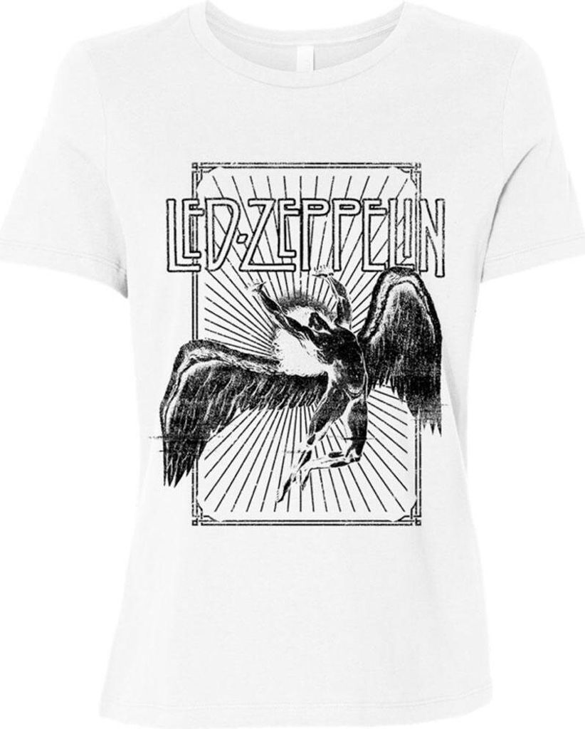 Led Zeppelin - "Icarus Burst" T-Shirt für Damen RO1711 (XL) (Weiß)