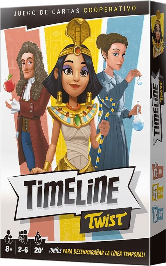 Asmodee Timeline Twist Kartenspiel Golden Golden One Size