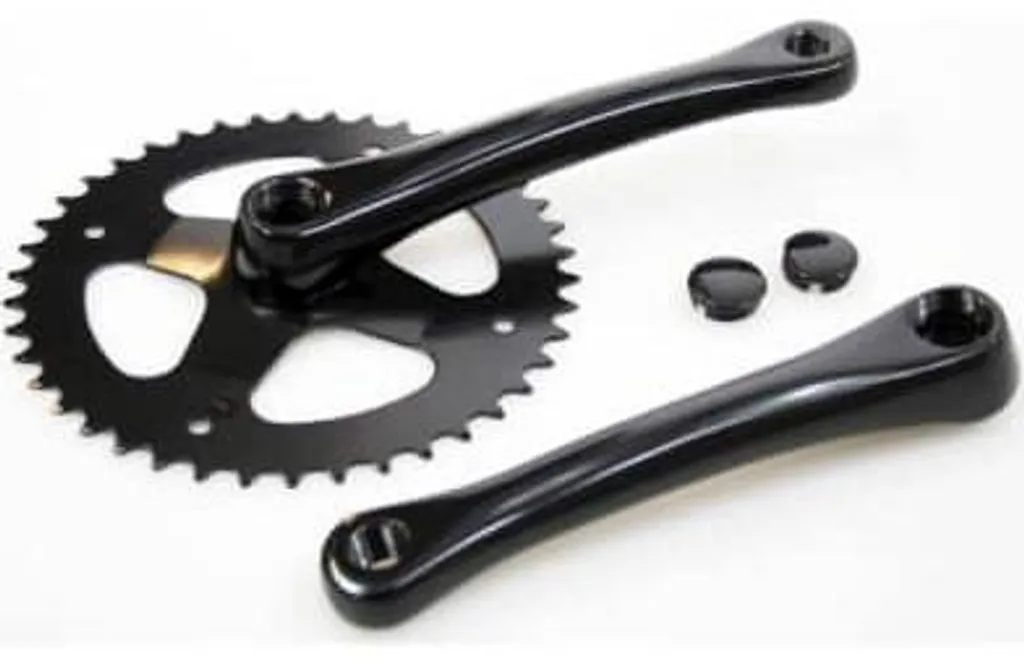 Pédalier Cortina Manivelle 42T 3/32 en Aluminium Noir pour Vélo de Ville