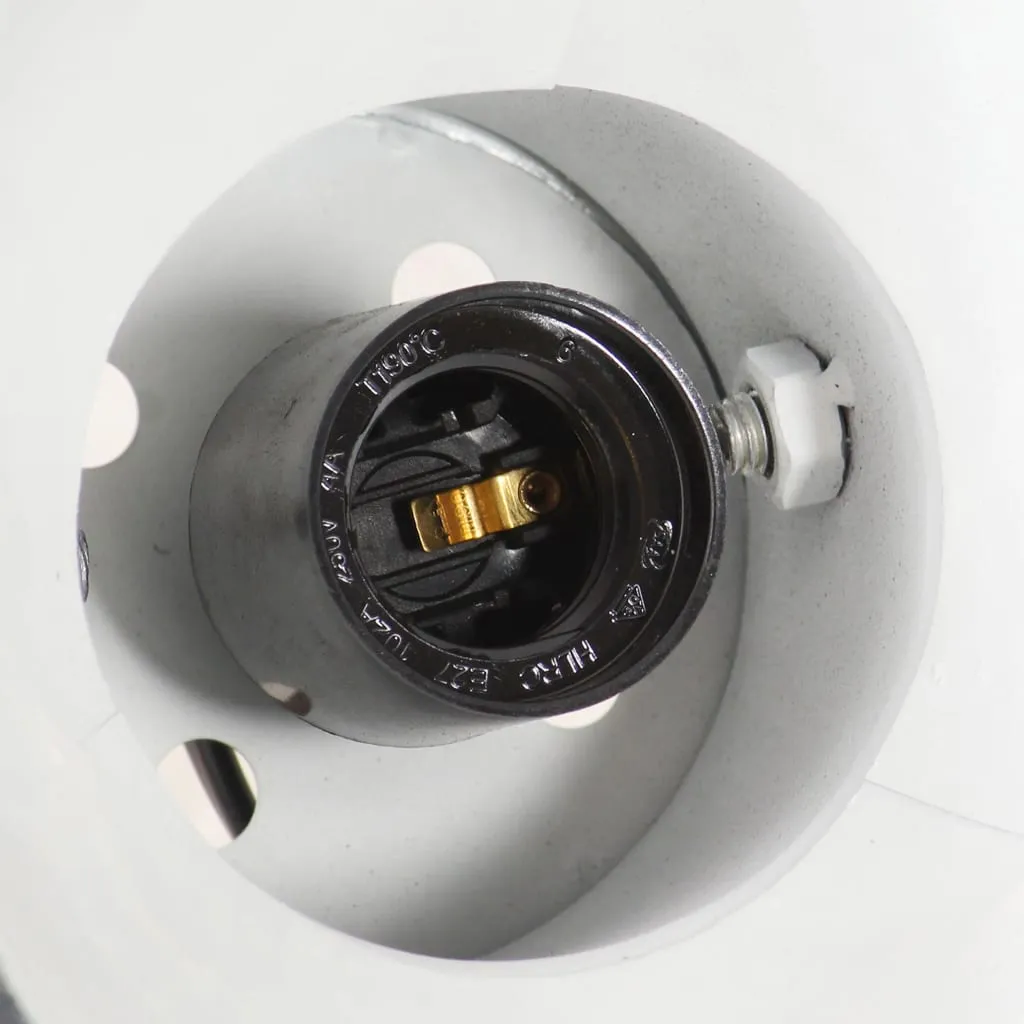 2 Lampade da Muro/Soffitto Stile Industrial Chic Nere 20x25cm E27 - 6