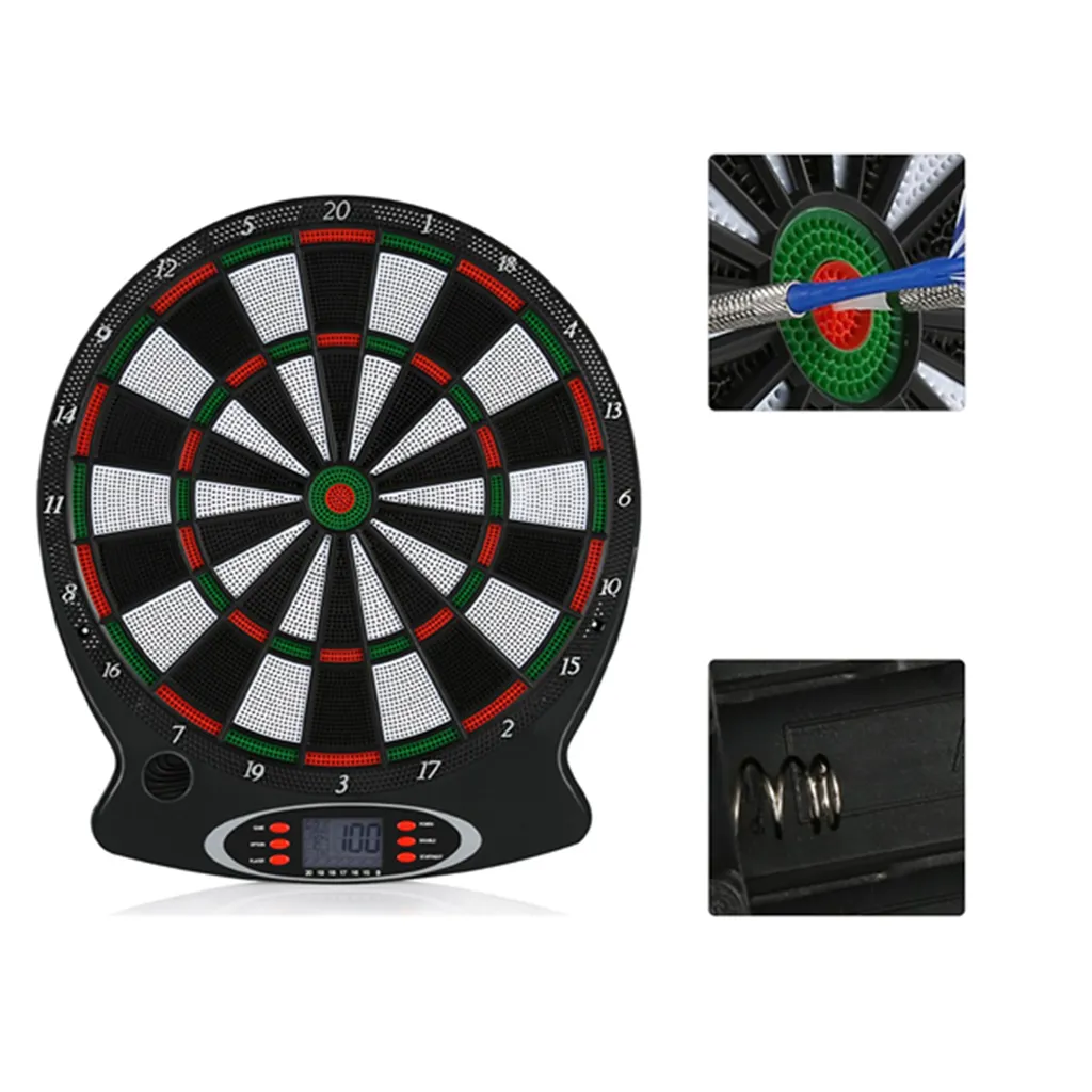 Jeu de fléchettes électronique mural LCD et kit complet 6 fléchettes - 3