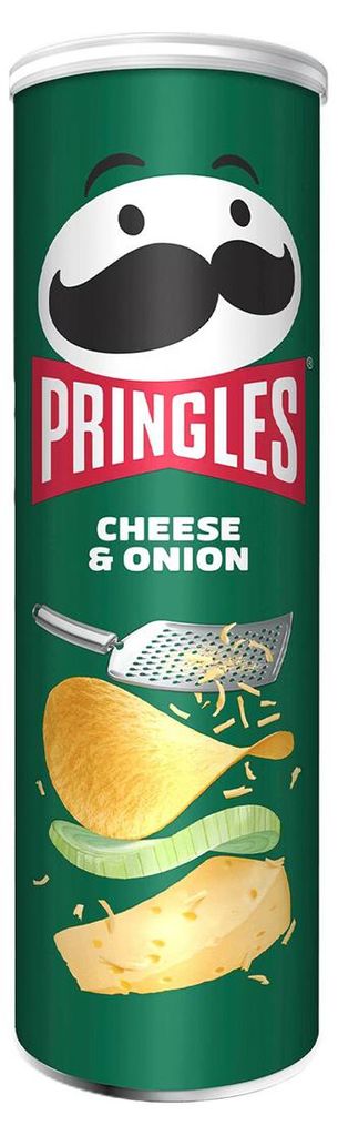 Pringles Cheese & Oignon, Czipsy, 165 g, Ser, Cebula, 30 g, Zdjęcie produktu 