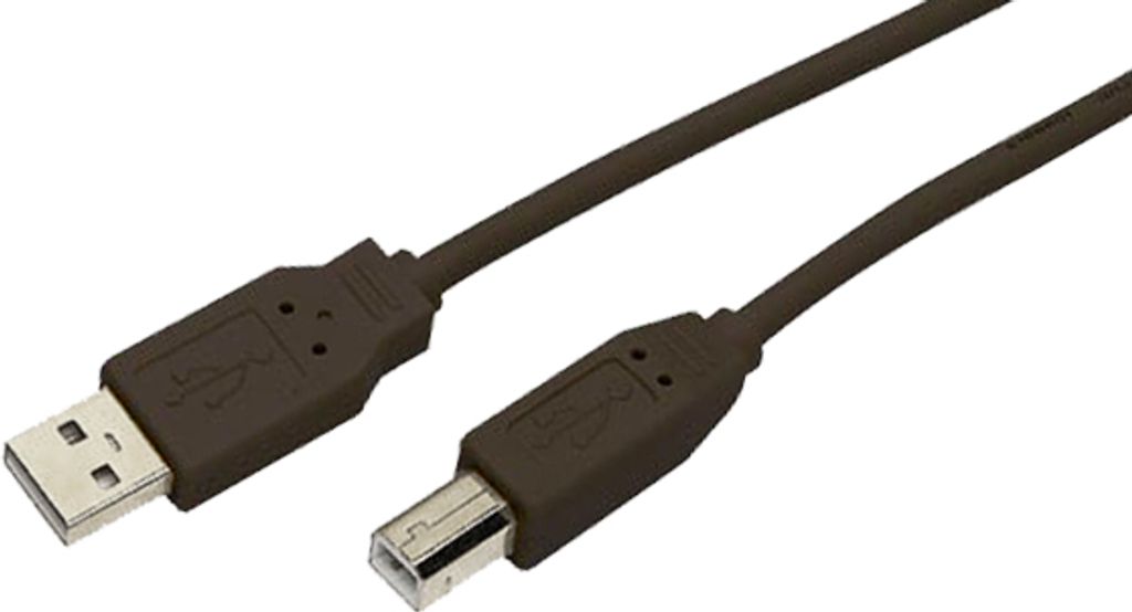 MediaRange USB Anschlusskabel A -> B St/St 1.80m sw Blister