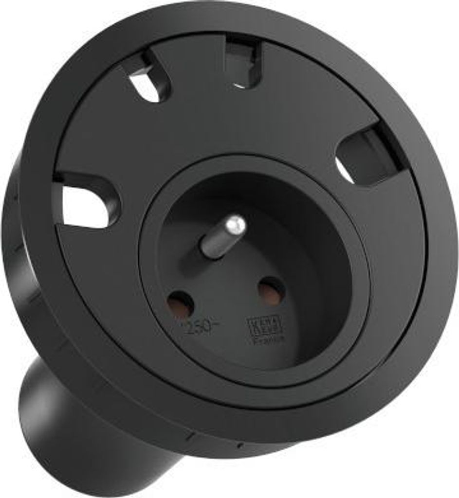 Bachmann LOOP IN, 2 m, Vnitřní, Plast, Černá, 1 AC zásuvky Obrázek produktu 