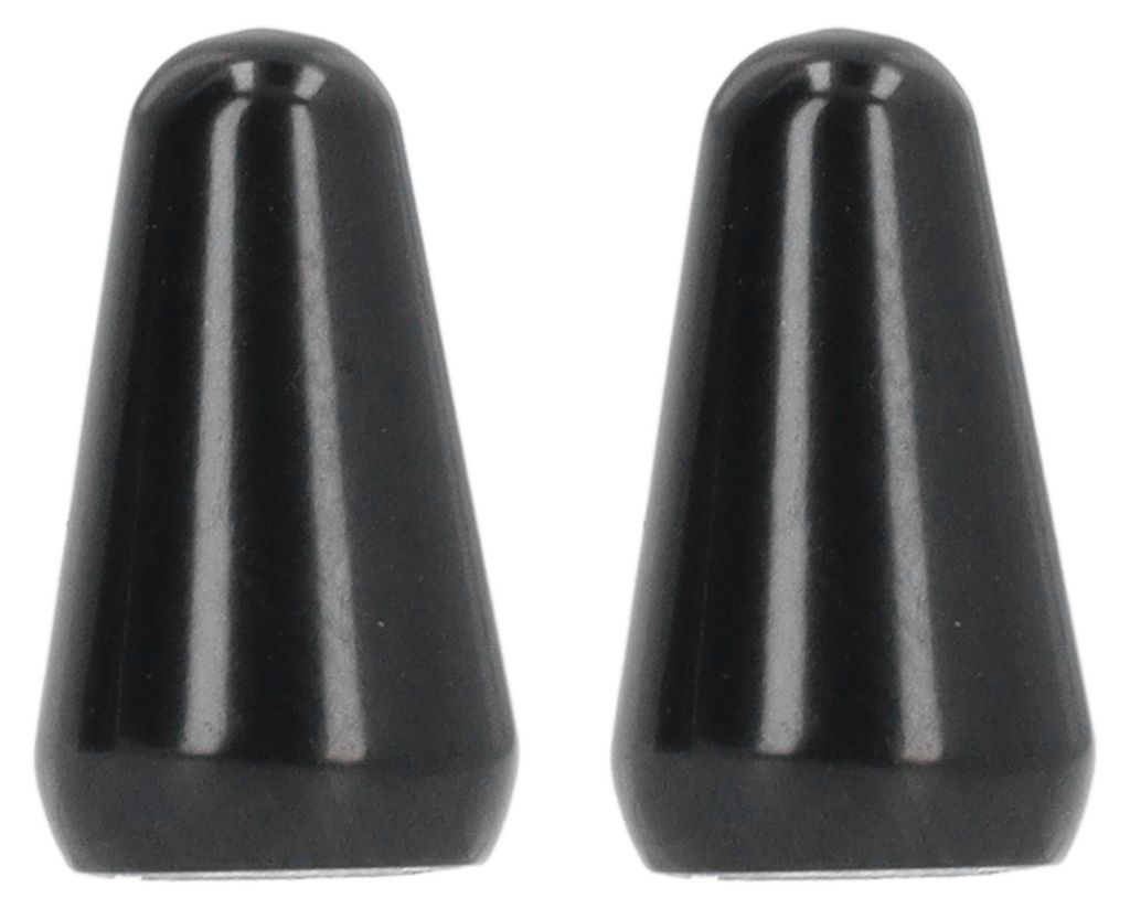 2 Stück Gitarren-Tonabnehmerschalterkappen, 3-Wege- und 5-Wege-Kippschalterknopfspitzen als Ersatz für E-Gitarren im ST/TL-Stil, Schwarz