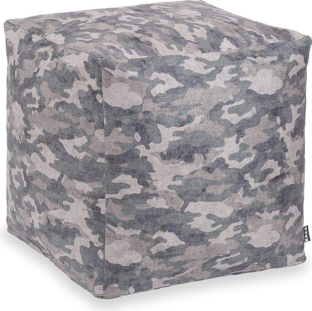 H.O.C.K. Army Camouflage Bean Cube Pouf 40x40x40cm col. 6016