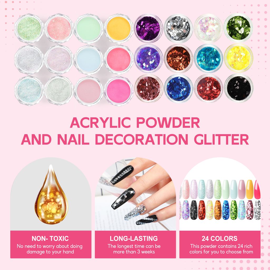 BORNBYME Acryl-Nagel-Übungsset – Mit 3 Fingern, 100 Nagelspitzen & Ständer, Für Anfänger & Fortgeschrittene