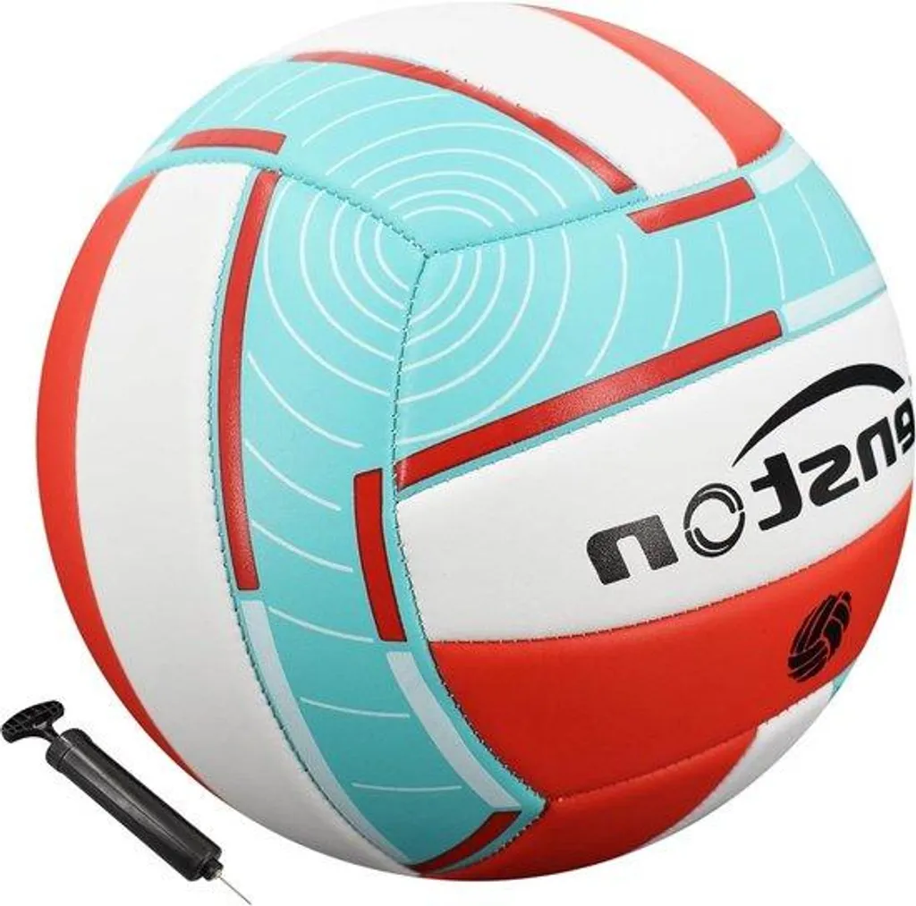 Ballon de beach-volley taille 5 matière souple avec pompe de gonflage