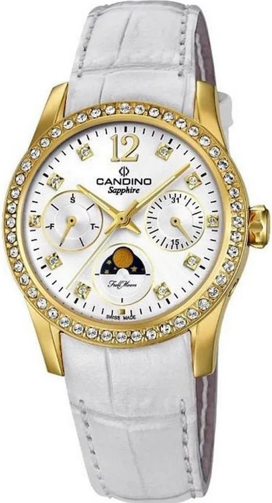 Montre Candino C4685/1 Femme : Saphir Inrayable et Cuir Confort