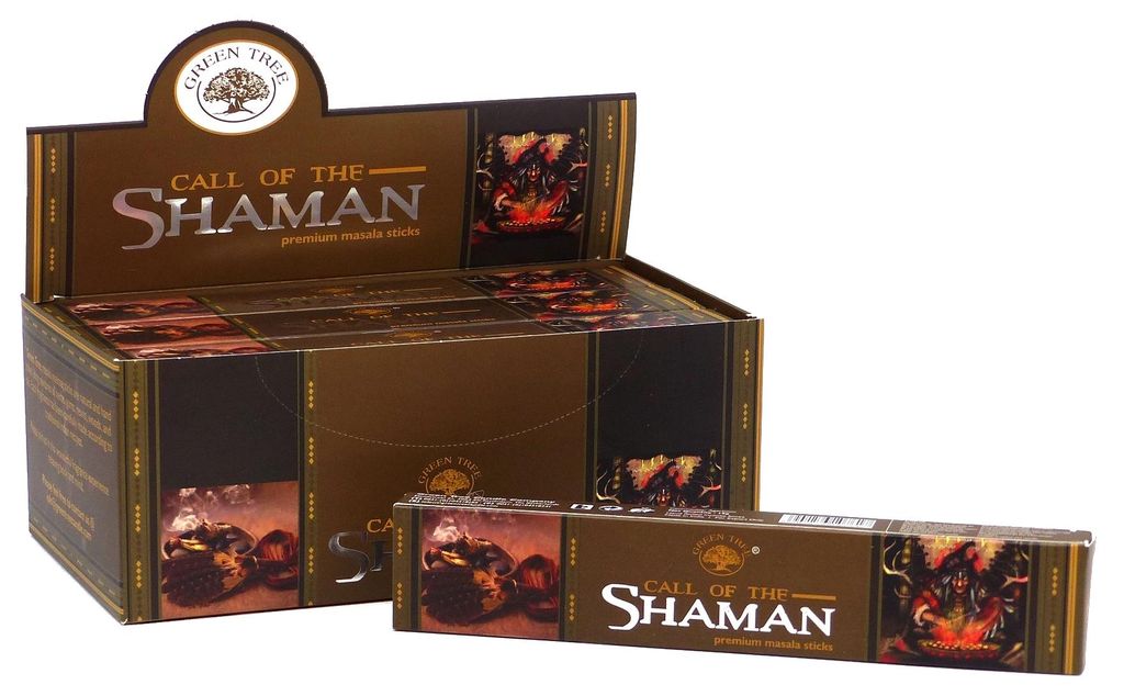 Räucherstäbchen Green Tree "Call Of The Shaman" 15gr. Produktbild 