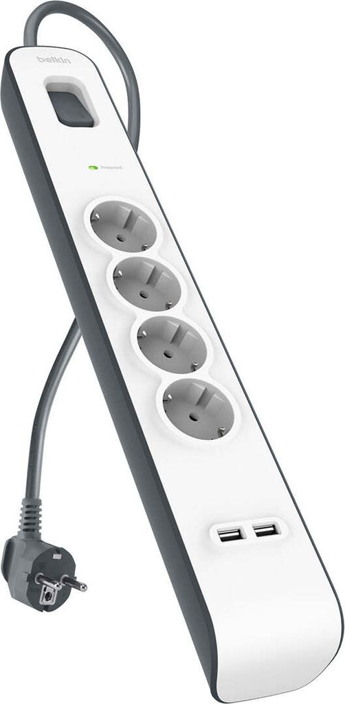 Belkin 2.4 Amp USB Charging 4-outlet Surge Protection Strip Produktbild 