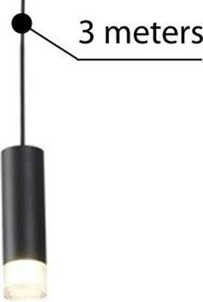Lampada Ziko Azzardo AZ2679 G9 3m - Atmosfera Moderna Minimal Nero