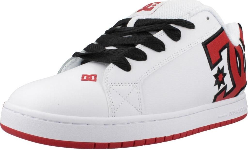 Dc Shoes Court Graffik In White Red For Men – 8 UK - 42 EU - 9 US / White Red