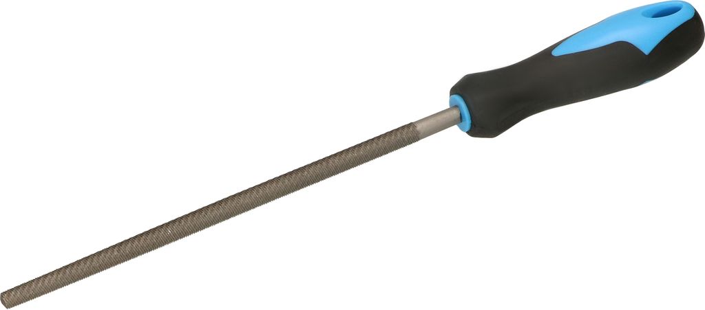 KOTARBAU Werkstattfeile Rund 200 mm für Metall mit Profiliertem Griff