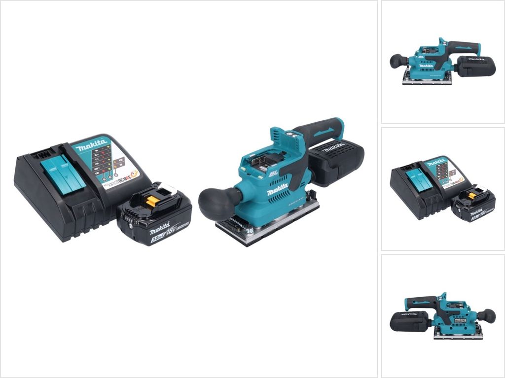 Makita DBO 382 RF1 Akku Schwingschleifer 18 V 93 x 185 mm Produktbild 