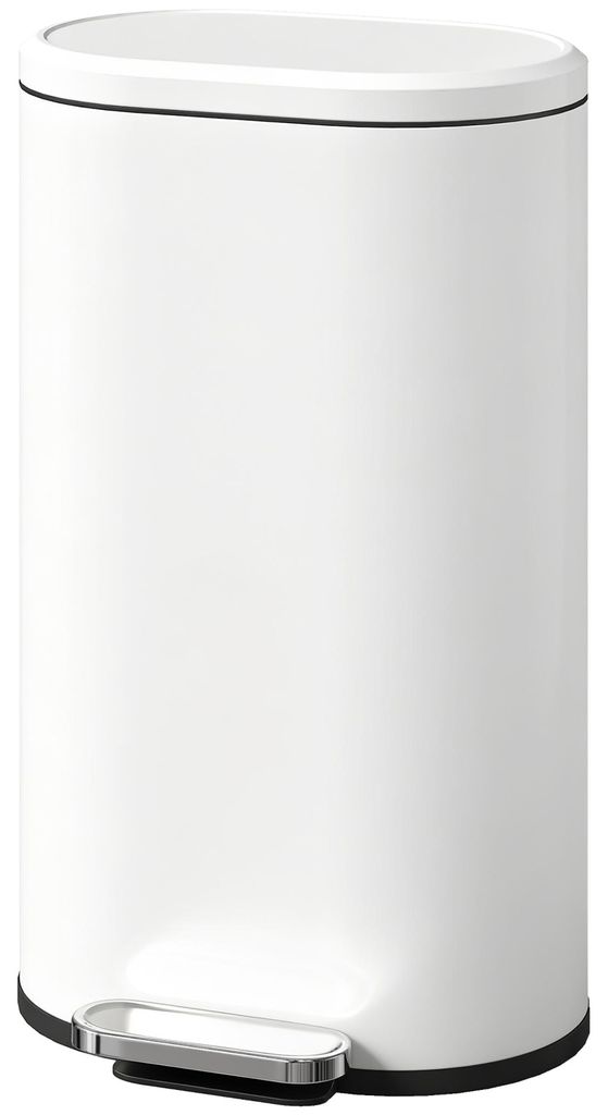 HOMCOM, cubo de basura para cocina, 30 litros, con pedal y Imagen del producto 