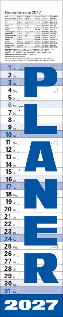 Agenda Blu 2027 Immagine del prodotto 