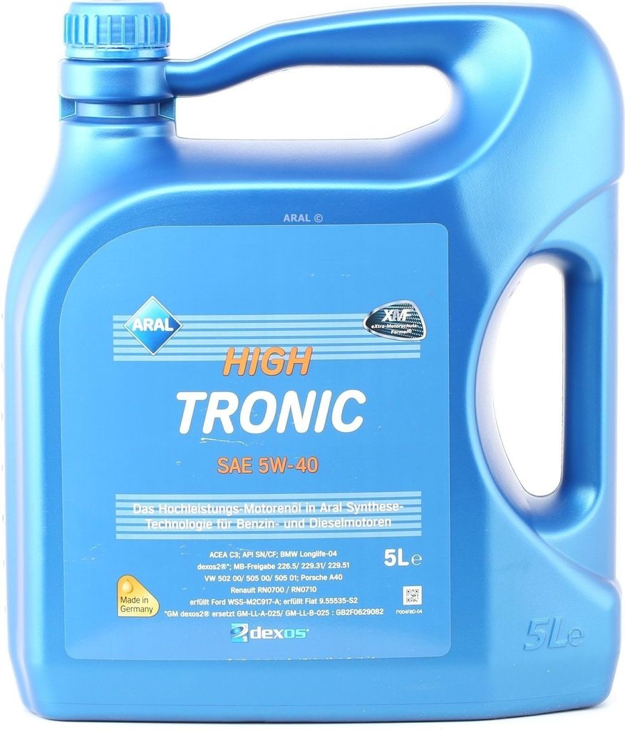 ARAL HighTronic für 5W-40 5 Liter Motoröl Motorenöl Produktbild 