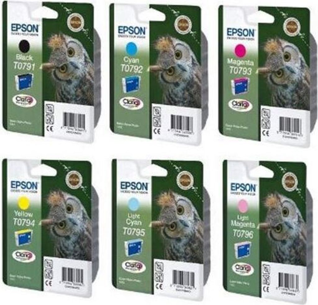 Epson T0791 Tintenpatrone Eule, Multipack 6-farbig Produktbild 