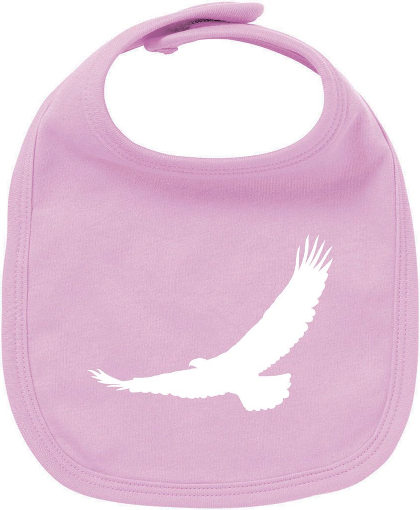 Huuraa Unisex Babylatz Eagle Silhouette Adler Geschenk Babypink Baumwolle Eagle Silhouette Mitbringsel