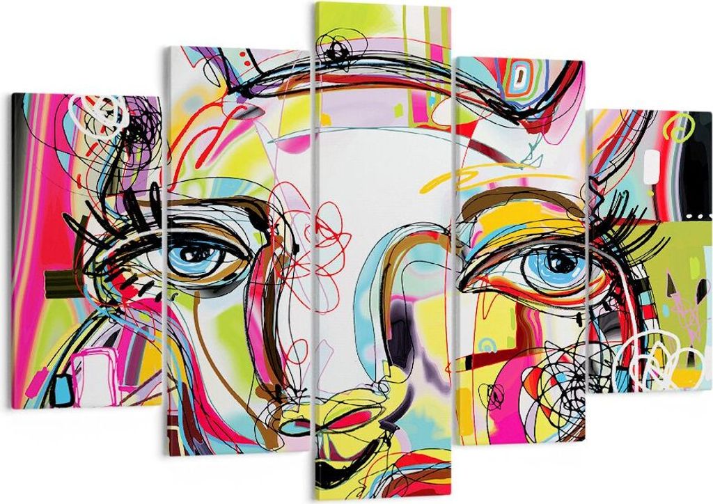 Bild auf Leinwand - Leinwandbild - Abstraktion modern - 150x100cm - Wand Bild - Wanddeko - Leinwanddruck - Bilder - Kunstdruck - Wanddekoration - L...
