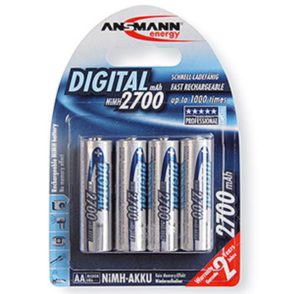 ANSMANN Digital Special - Batterie 4 x AA Typ NiMH 2700 mAh (5030862)