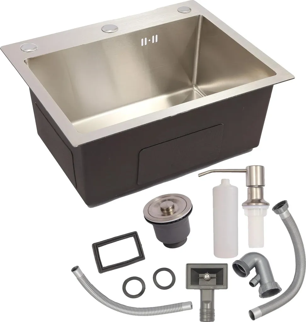 Lavello Cucina 50x40 cm Acciaio Inox | Resistente e Facile da Pulire