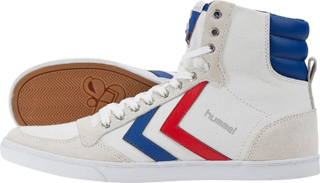 hummel Slimmer Stadil High Sneaker white/blue/red/gum 41
