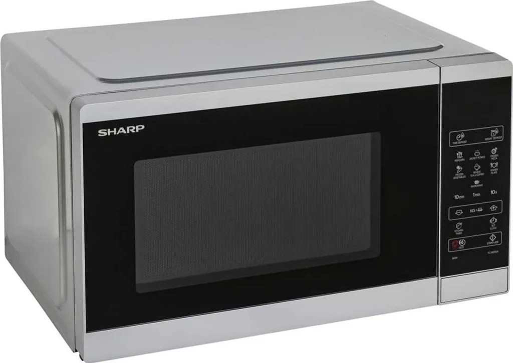 Micro-ondes Pose Libre Sharp 25L Argenté avec Programmes de Cuisson - 13