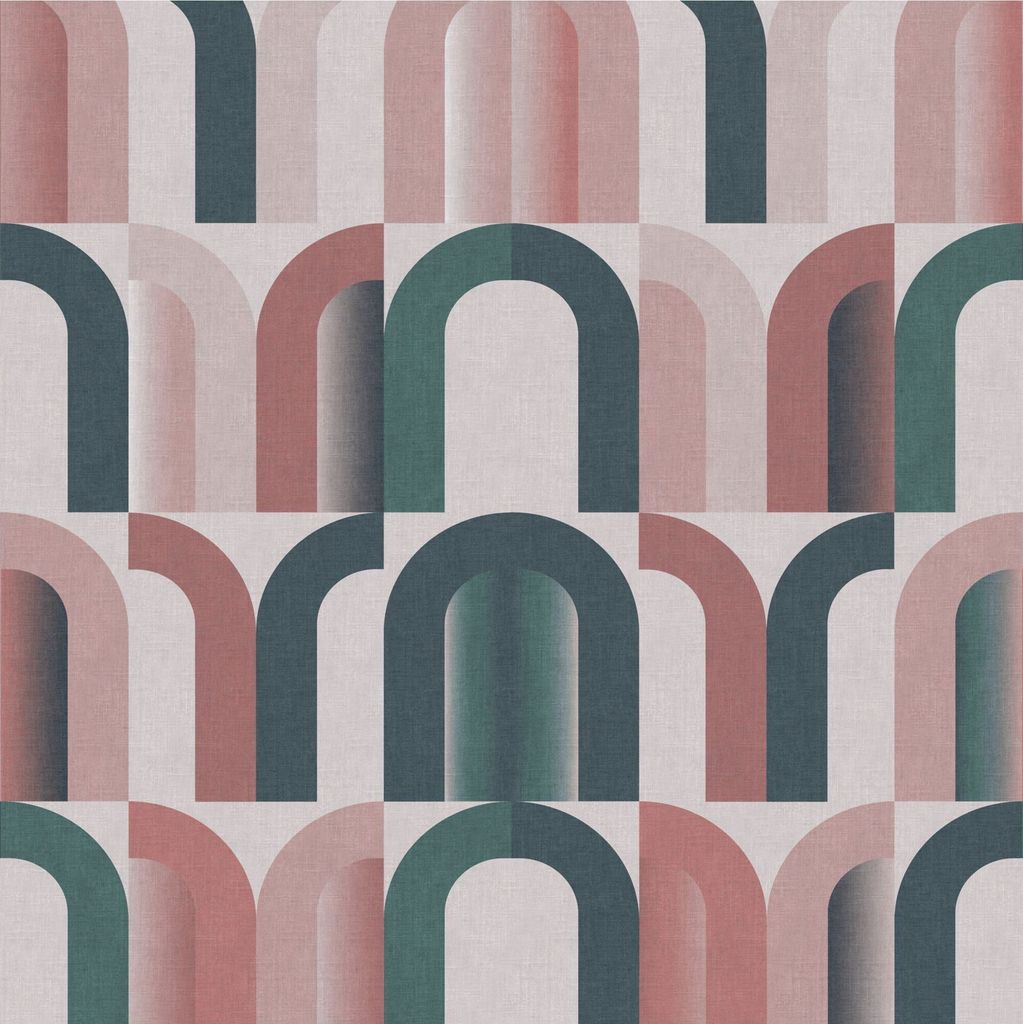 Fototapete 363944 Vliestapete Geometrisch 265 x 300 cm Rasch Selection Pink