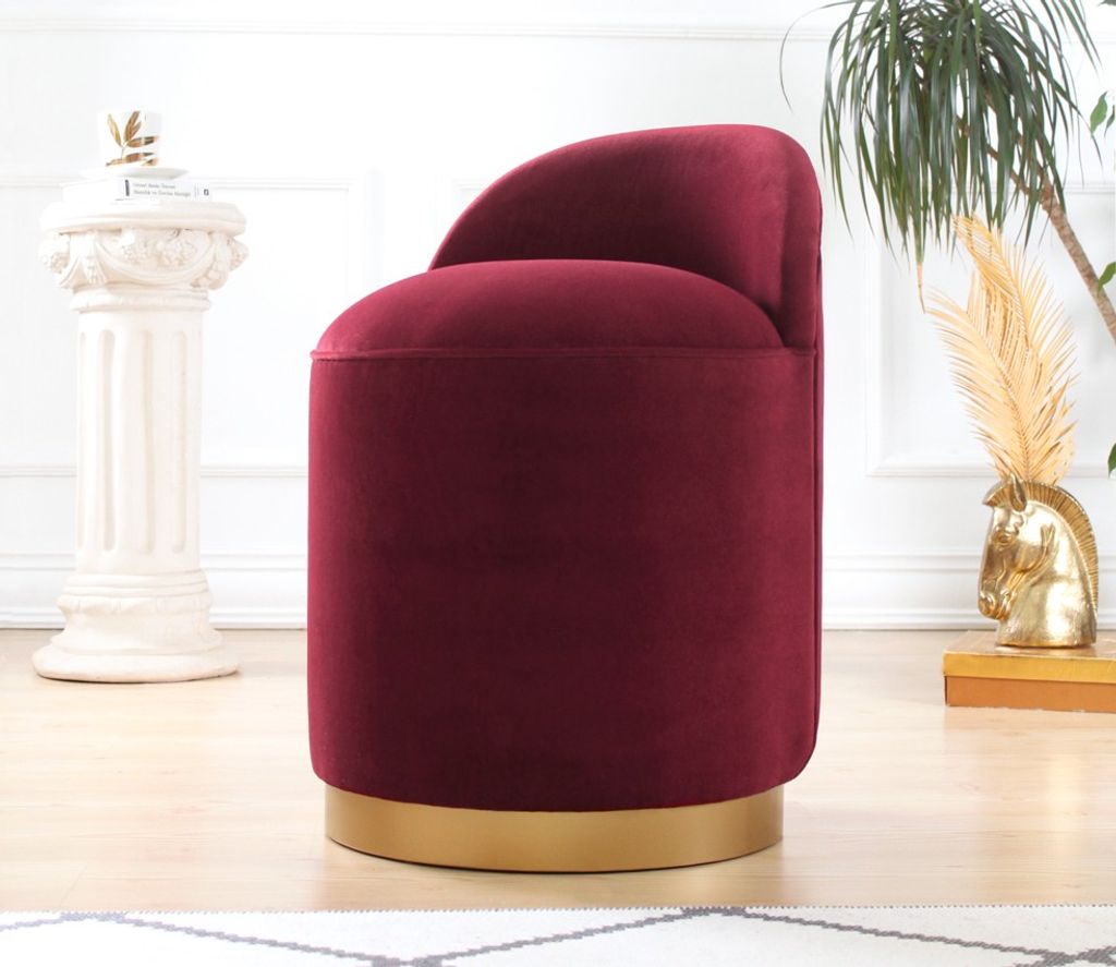 Hanah Home, Dover- FLF1105, Claret,Red, Klassische Sitzsäcke, 100% Samt