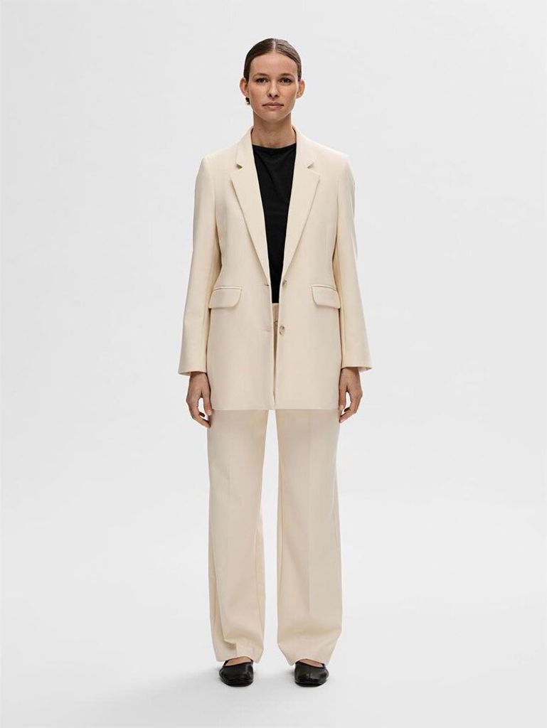 Selected Rita Relaxed Blazer Beige 44 Frau Beige 44 Produktbild 