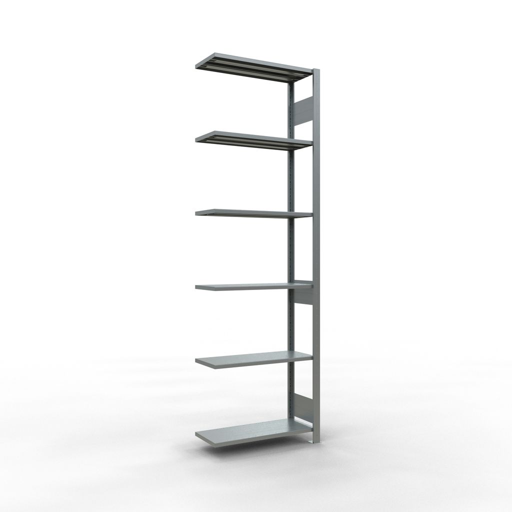 Stecksystem Anbauregal - 2500x 750x300 mm, Typ 150 kg