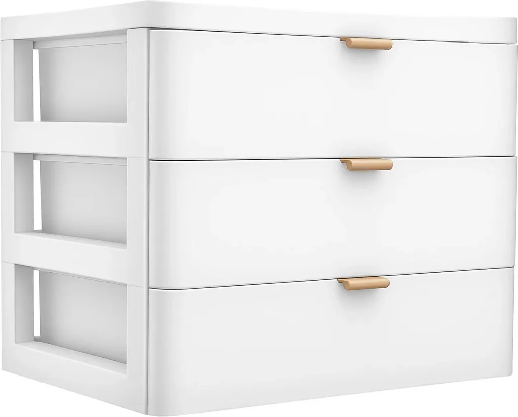 Rangement de bureau empilable à 3 tiroirs coulissants pour stylos