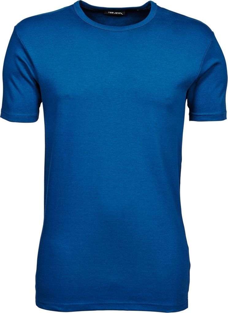 Tee Jays Herren Interlock T-Shirt, Rundhalsausschnitt, Kurzarm BC3311 (2XL) (Indigo)