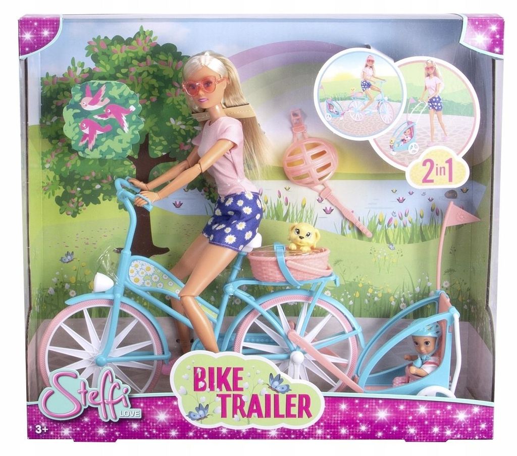 Steffi-Puppe Fahrradausflug 29 cm Produktbild 