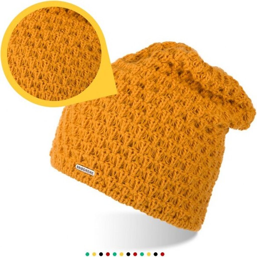 Brødrene Damenmützen Heslinga honig One size