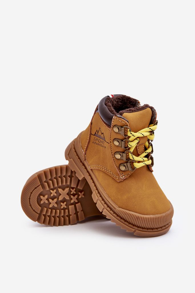 Kinder Gefütterte Stiefel Trapper Camel Walter 22