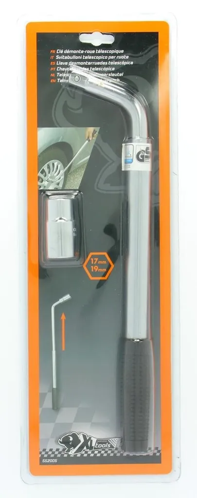 Clé de démontage de roue extensible XLPT avec douilles 17/19mm